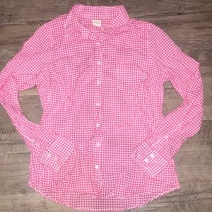 J. Crew Pink Button up